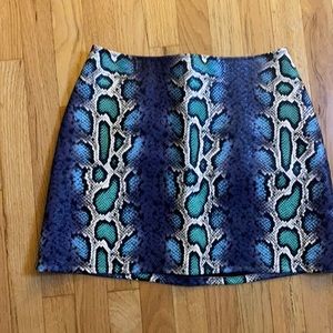 Animal print skirt